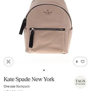 Kate Spade Tan Backpack with Front Pocket